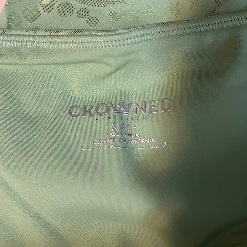 Crowned Athletics - Disney Tiana - Lily Pad Princess Leggings - NWT - XXL - Picture 8 of 9